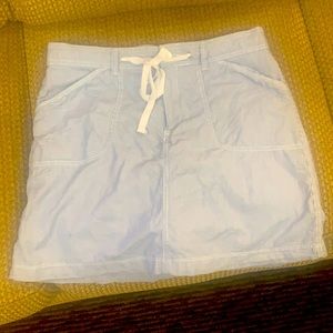 Ladies Skort Blue Stripped